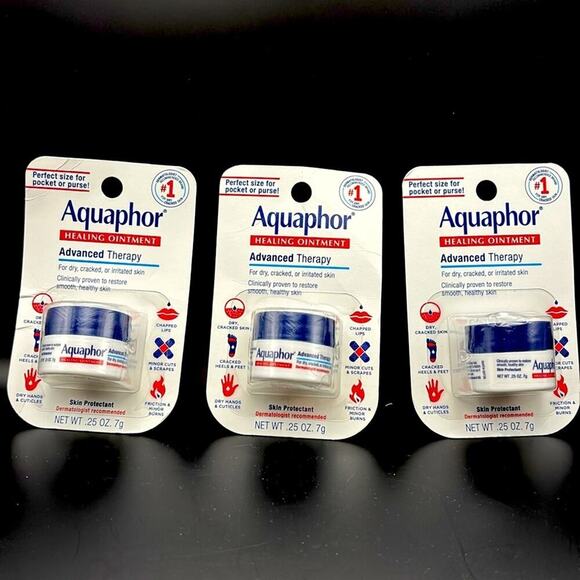 Aquaphor Other - Lot of 3 - Aquaphor Healing Ointment, Advanced Therapy .25oz.